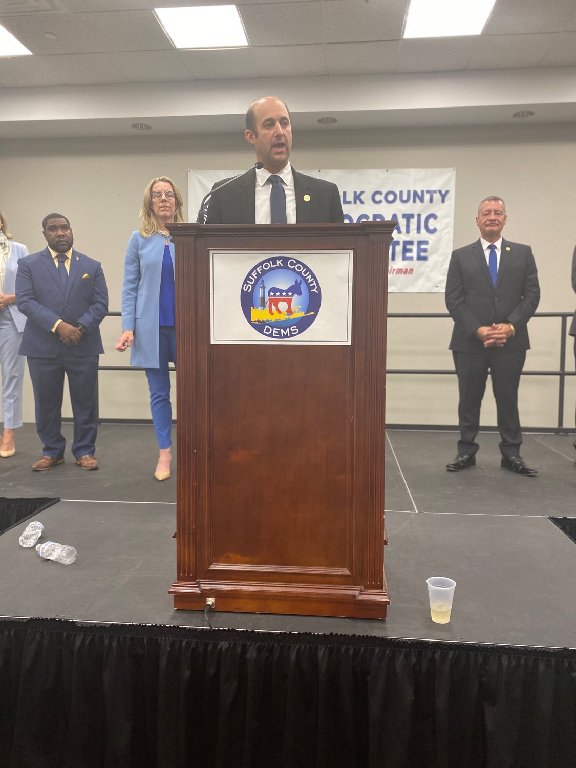 Closing out the evening, Suffolk County Democratic Committee chairman Rich Schaefer and Calarco spoke about the future of Suffolk County’s Democratic Party saying they’d now be concentrating on the next election, two years from now.